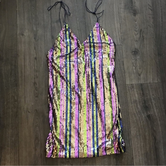 L’Atiste Sequin Stripe Dress - Picture 3 of 3